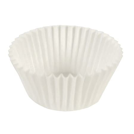 Hoffmaster Fluted Bake Cup, 2-1/2", White, PK500 BL100-2-1/2SP